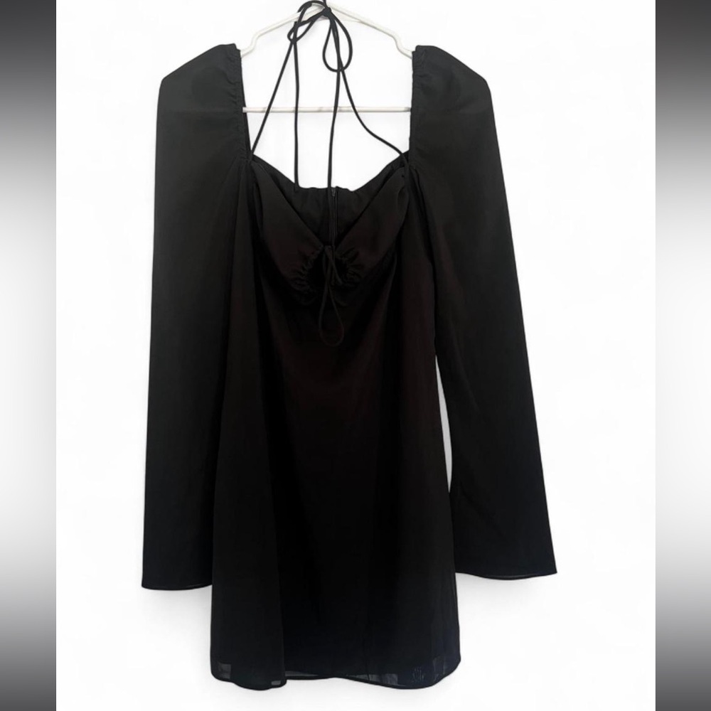 Chic Black Long Sleeve Dress